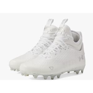 Under Armour  Mens Spotlight Lux MC 2.0 Football Cleats 8 White Silver NWOB